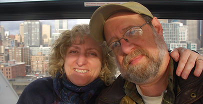Bette ad Paul on he Ferris Wheel in Seattle