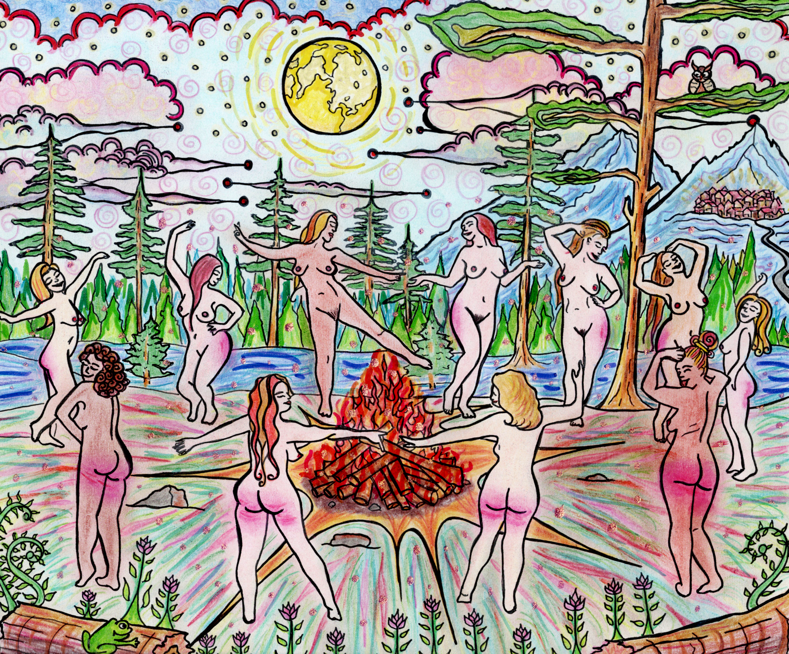 Spanking Art Original: "Blasphemy"