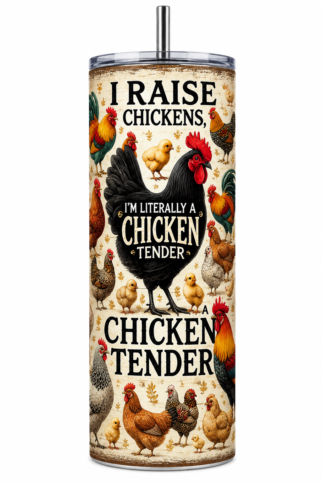 🐔 Chicken Tender 20 oz Skinny Tumbler