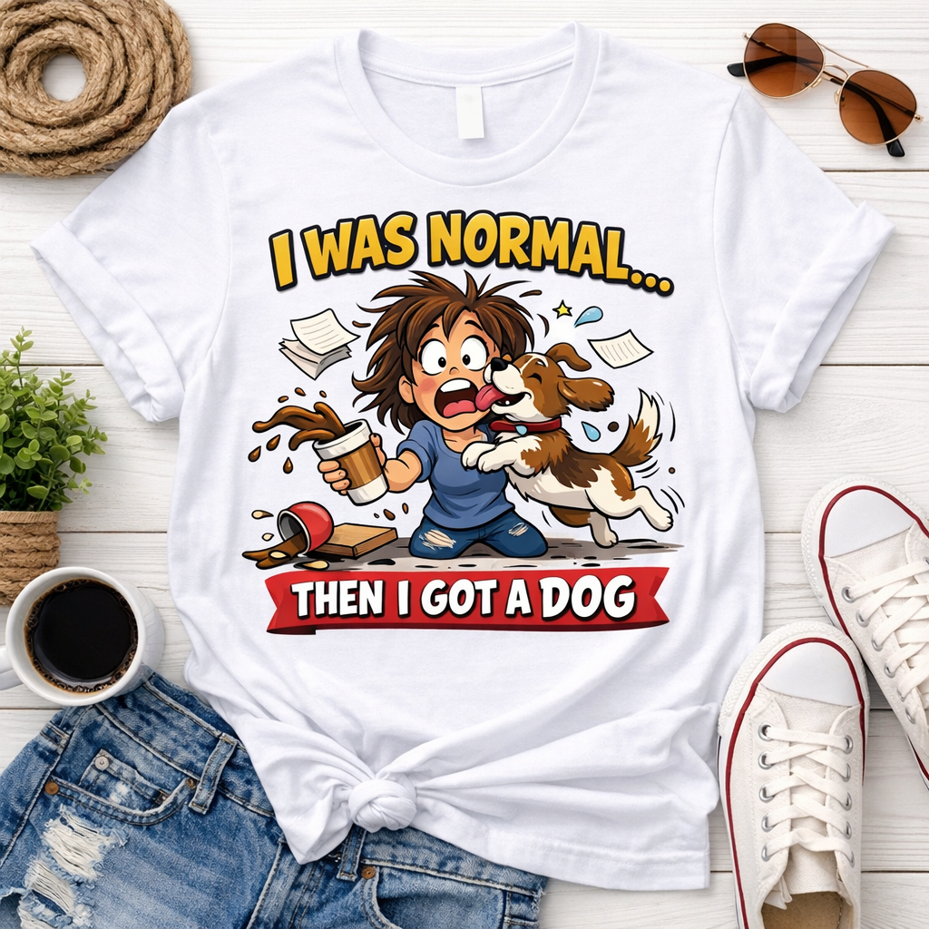 I Was Normal… Then I Got a Dog T-Shirt