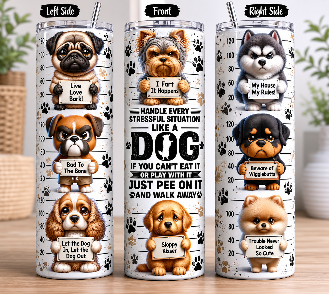 🐶 Dog Logic 20 oz Skinny Tumbler