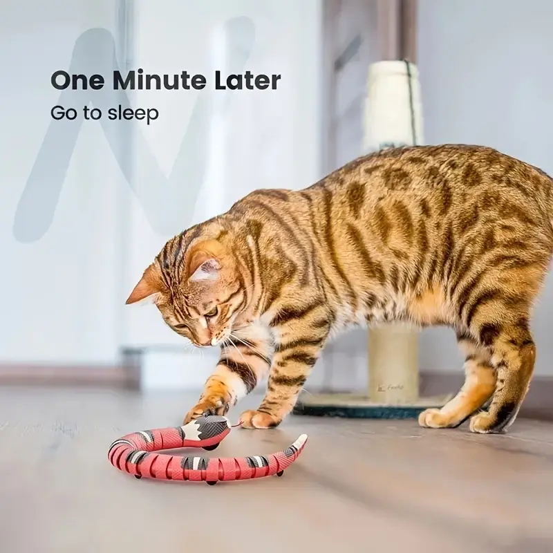 Thumbnail: USB Charging Interactive Snake Toy for Cats - Endless Fun