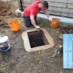 Affordable Drains engineer working on a drainage systems
