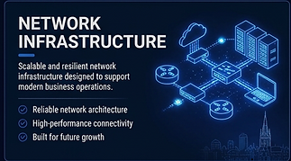 network infrastructure button showin scalable netowrks.