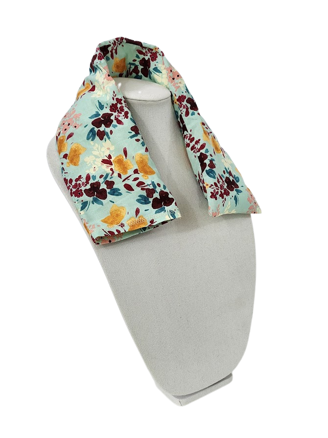 Thumbnail: Aqua Floral Rice Bag & Cover