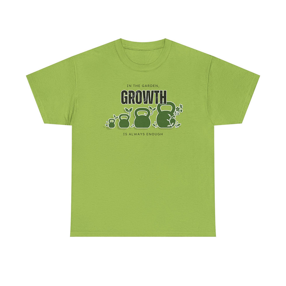 Thumbnail: Garden Fitness Tee - 'In the garden, growth is always enough' T-Shirt