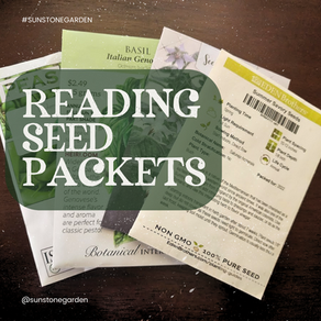 Reading Seed Packets: The Absolute Beginner's Guide