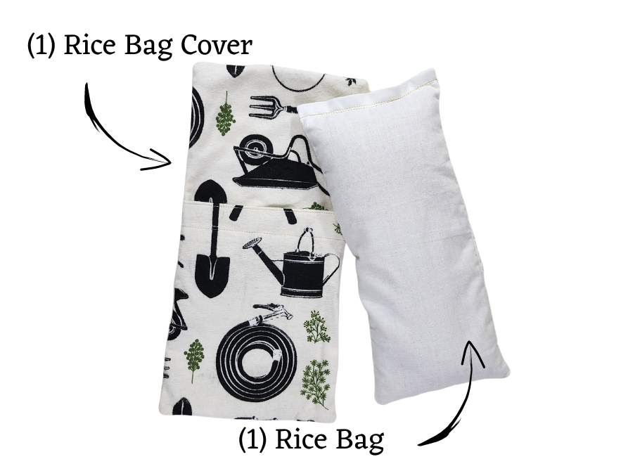 Thumbnail: Garden Tools in White Rice Bag & Cover