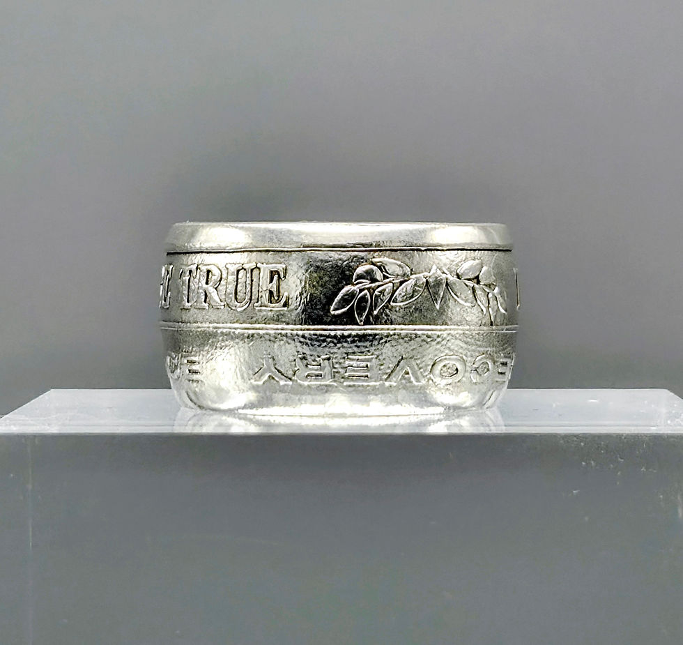 Thumbnail: AA Recovery Coin Ring - 1 Oz .999 Fine Silver