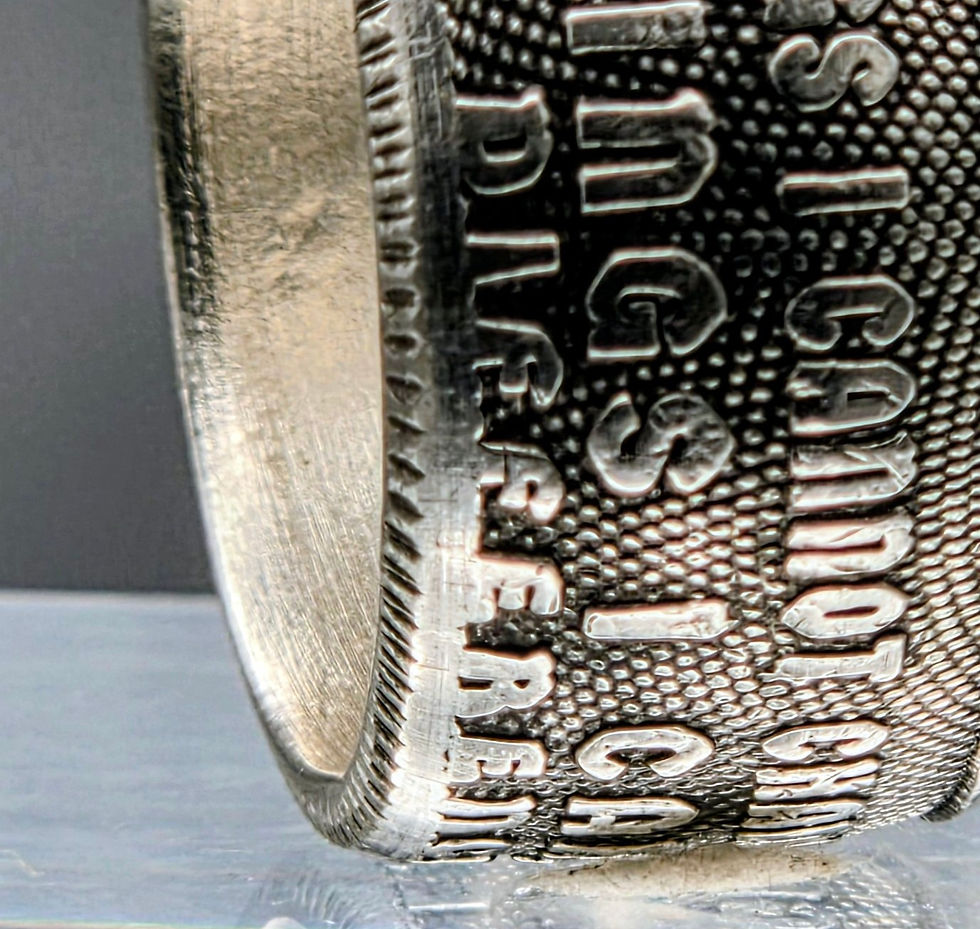 Thumbnail: AA Recovery Coin Ring - 1 Oz .999 Fine Silver