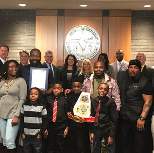 Young Joliet boxer recognized by city council for his achievements