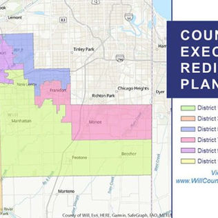 Will County Board Takes First Look at Redistricting Map