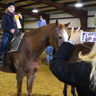 Local children giddyup to compete in Winter Camp Horse Show