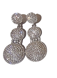 BRAZILLIAN SPARKLE SILVER DROPPING EARINGS