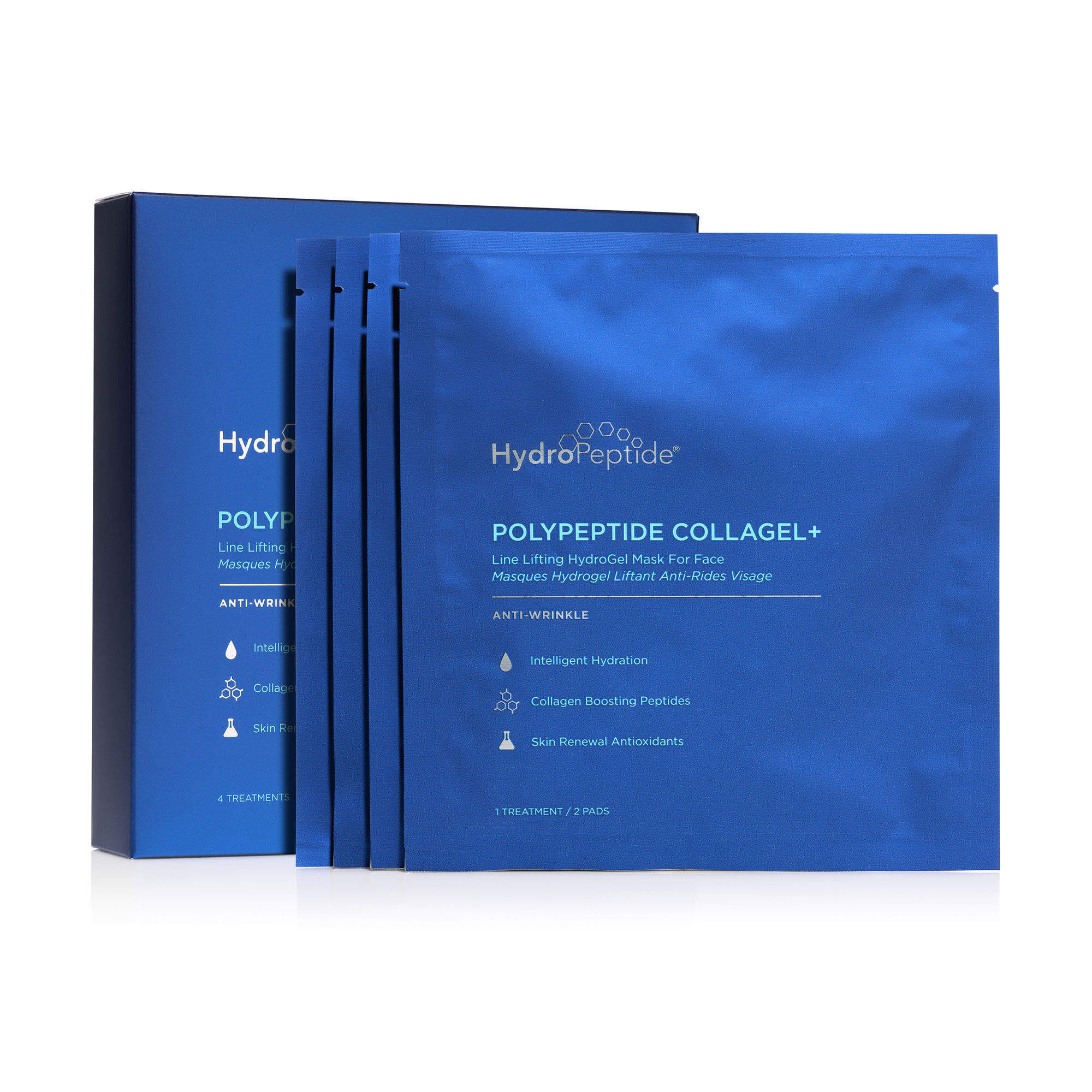 Polypeptide Collagel Mask for Face - 4 Pack - by Hydropeptide