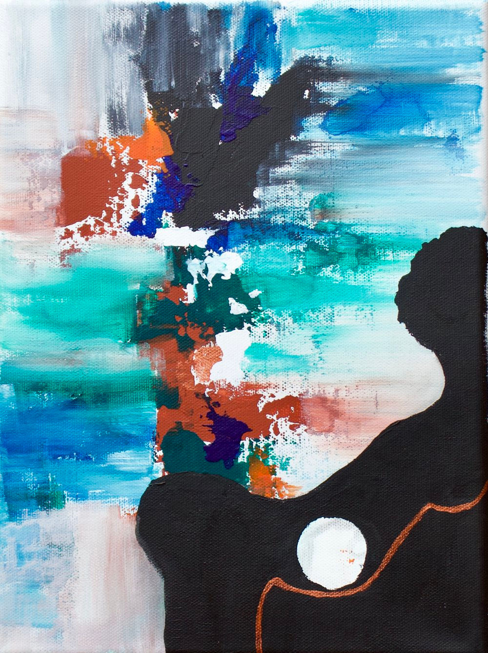 The Black Female Form 2, 2021 (9x12)