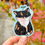 Thumbnail: Grumpy Cone Mimmi Cat Vinyl Sticker By STUDIO Mimmi