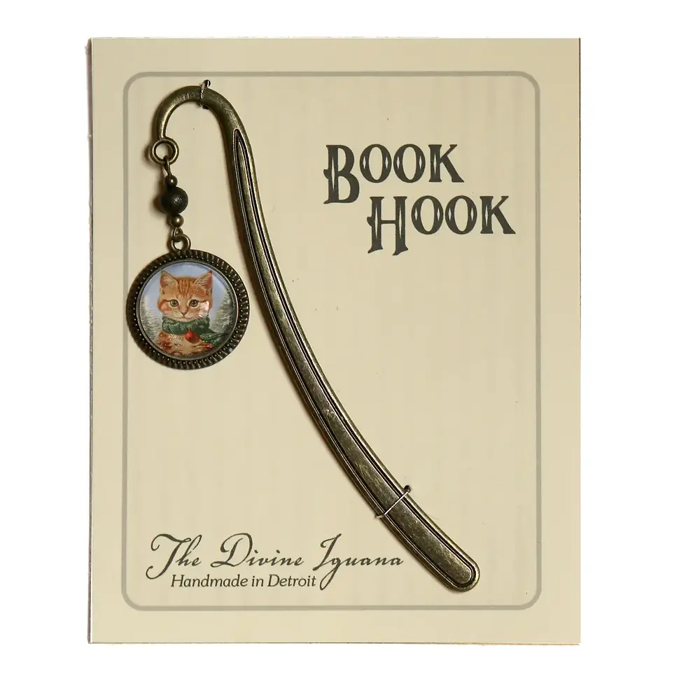 Thumbnail: Christmas Cat Bookmark By The Divine Iguana