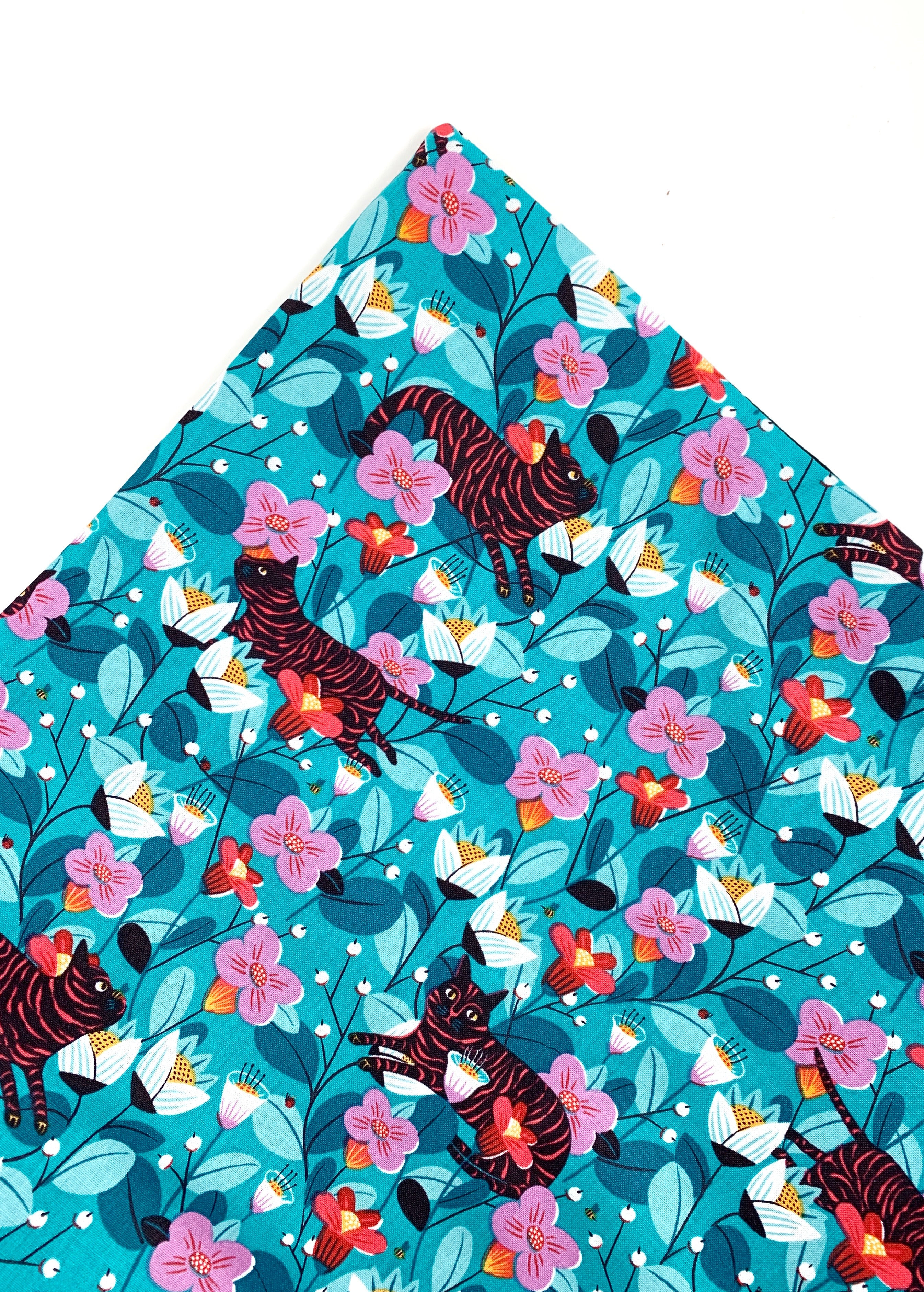 Stripy Cats In The Garden Nip Mat