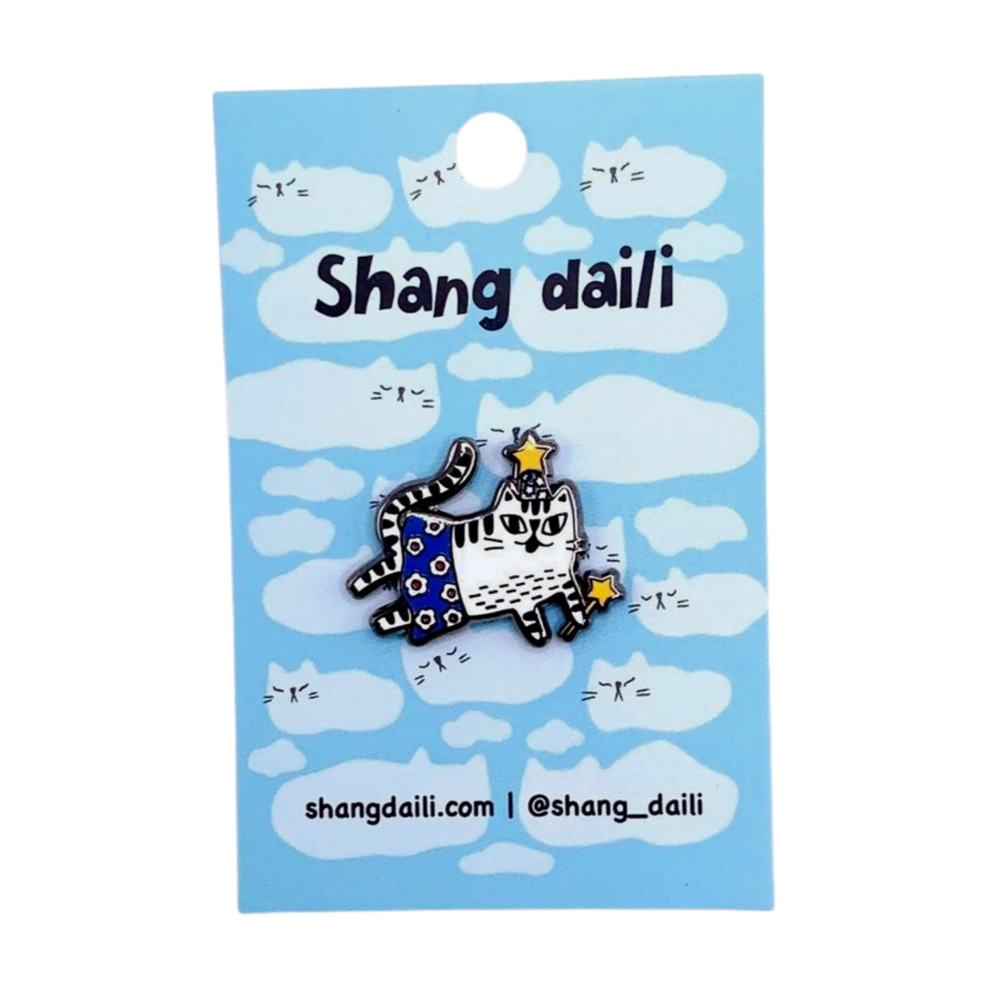 Wizard Cat Enamel Pin By Shang Daili