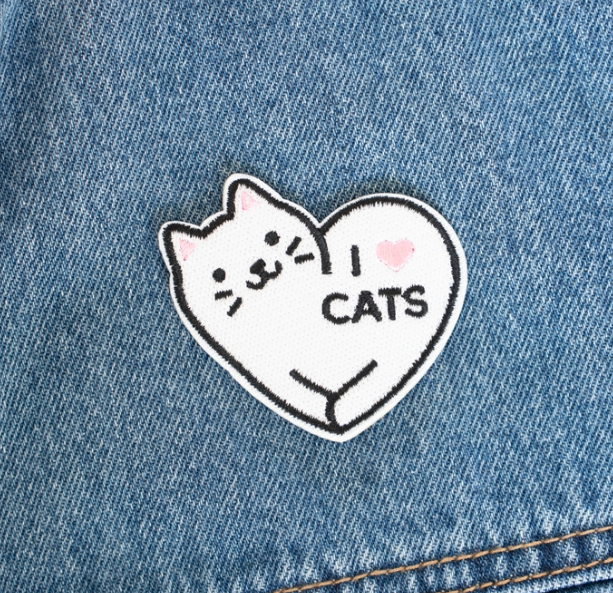 Thumbnail: I Love Cats Patch By Everyday Olive