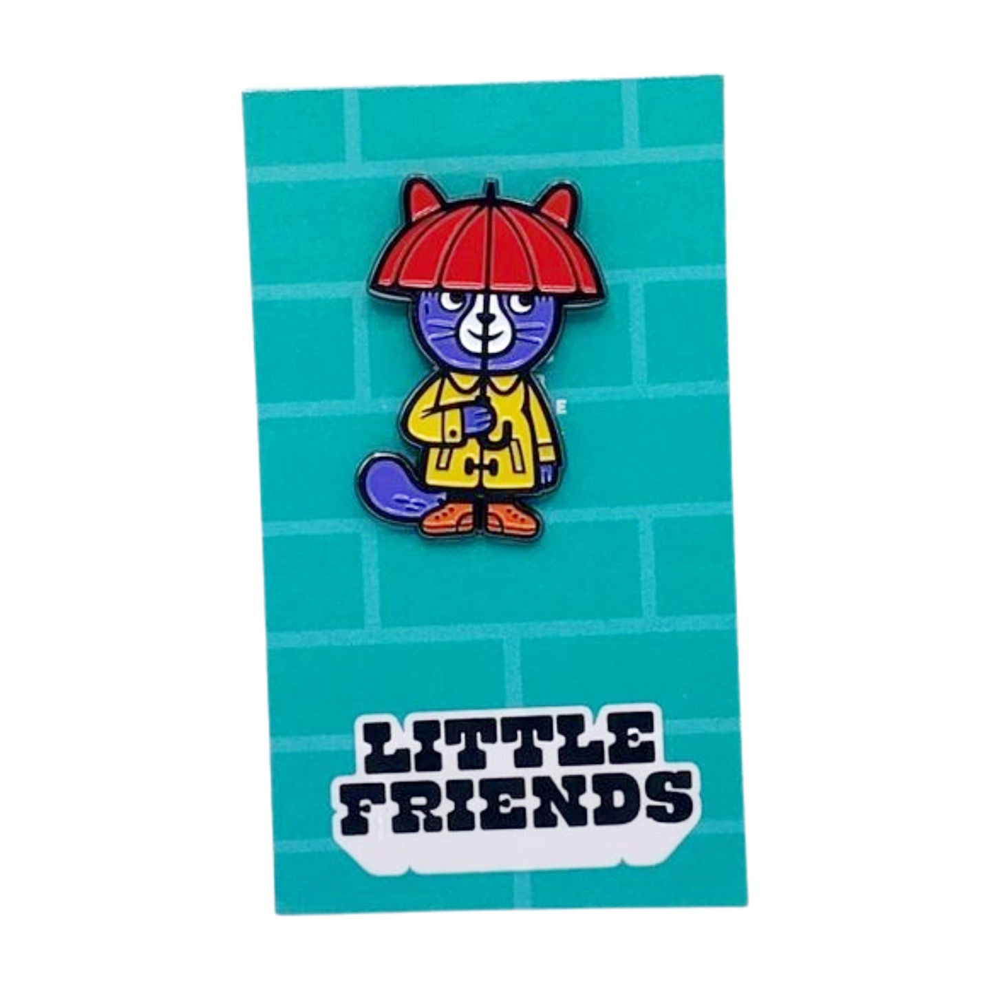 Umbrella Cat Enamel Pin By Little Friends Of Printmaking