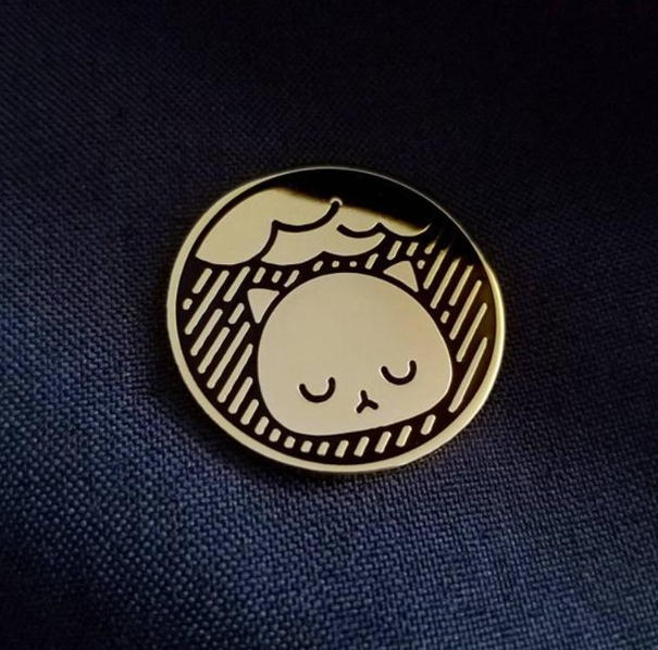 Thumbnail: Happy Sunny Gloomy Rainy Kitty Enamel Pins By Meugraphics