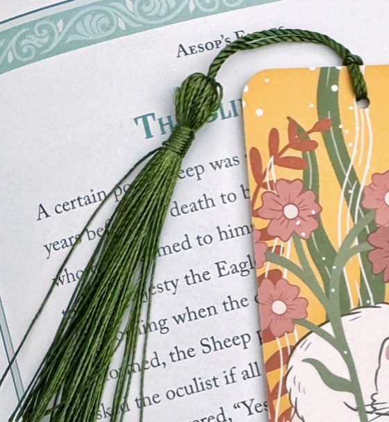 Thumbnail: Autumn Kitty Mushroom Bookmark By Paper Cat Club