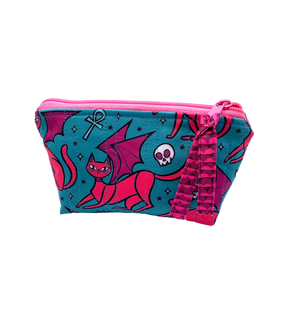 Thumbnail: Demon Kitties Halloween Zipper Pouch