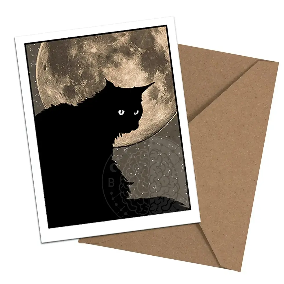 Thumbnail: Feline Familiars Boxed Notecard Set By Brainmeats Atelier