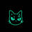 Thumbnail: Glow in the Dark Angry Cat Iron On Patch By Peachie Patches