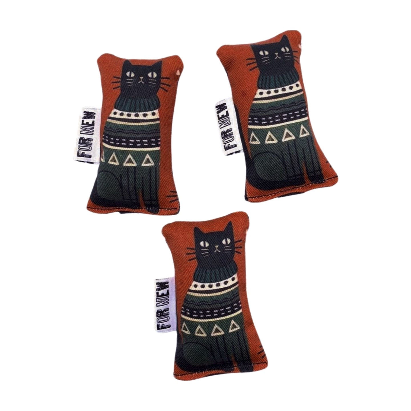 Cat In Dark Fairisle Turtle Neck Sweater Green Bean Catnip