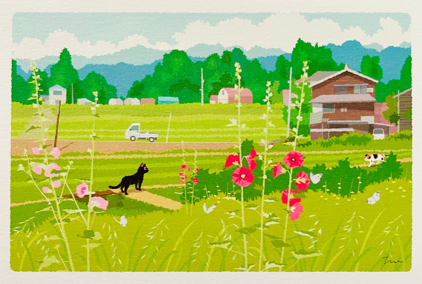 Thumbnail: Tabineko Traveling Cat Summer Postcards By Toshinori Mori