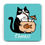 Thumbnail: Cheers Cat Coaster By Gemma Correll Badge Bomb