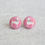 Thumbnail: Pink Poodle Fabric Button Earrings By Rachel O