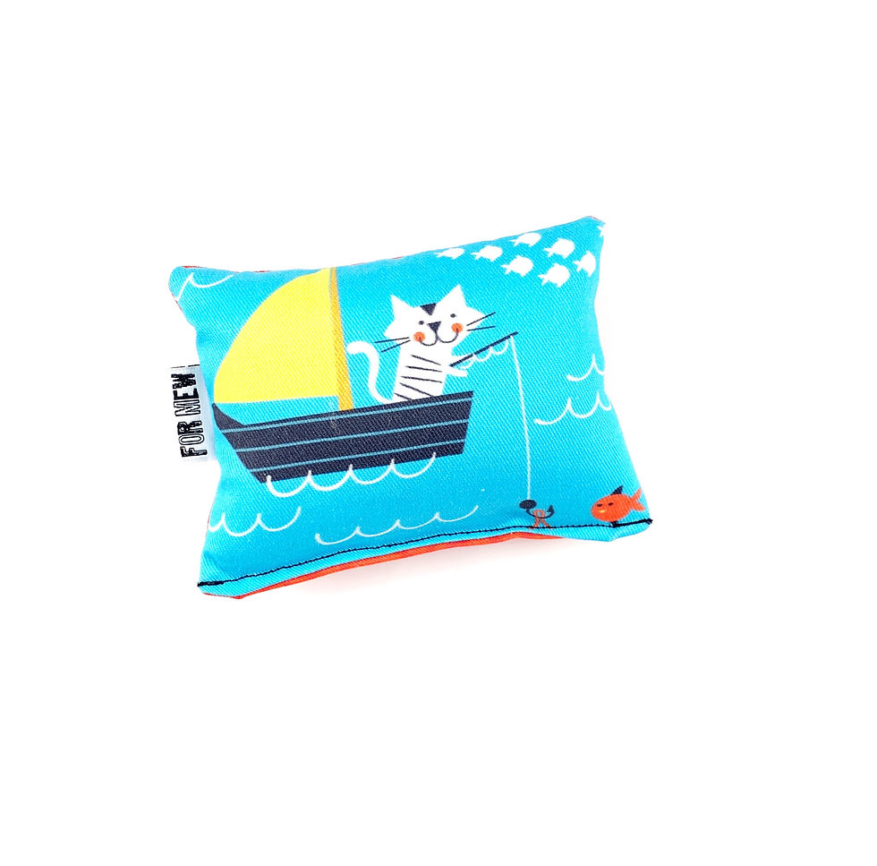 Thumbnail: Sail Boat Nautical Nonsense Cats Toy Square Catnip