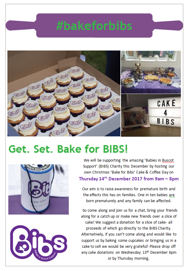 Bake for Bibs Christmas Fundraiser