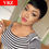 Thumbnail: Short Pixie None Lace Human Hair Wigs With Bangs Virgin Brazilian Glueless