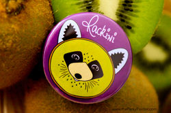 www.thePerkyPainter.com Fruinimal Fridge Magnet Rackiwi