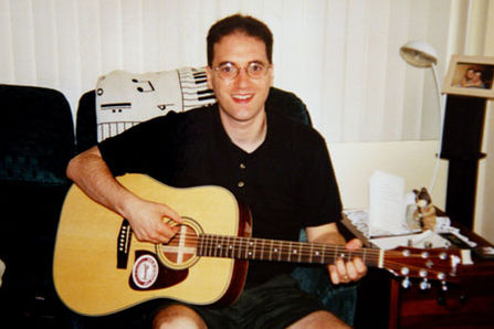 Josh with new guitar
