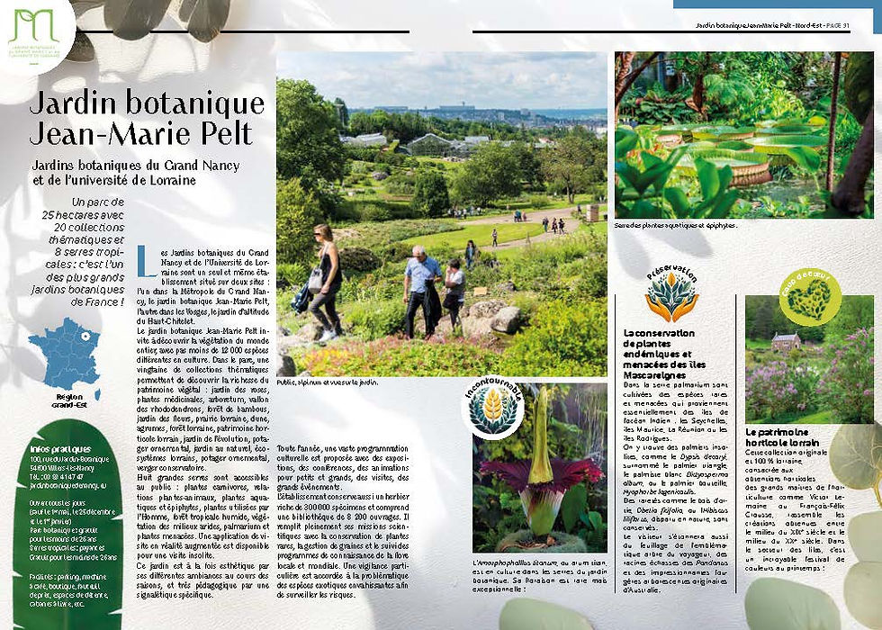 Miniature : Guide des jardins botaniques francophones