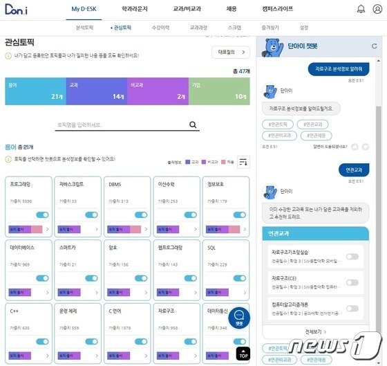 “단국대 학생들 학사·취업정보 AI 비서가 알려준다”