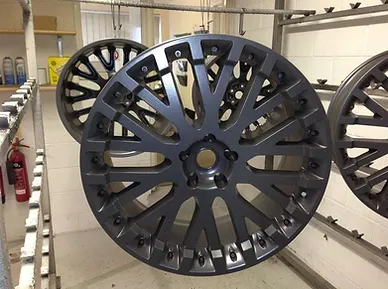 Alloy wheels after re-furb