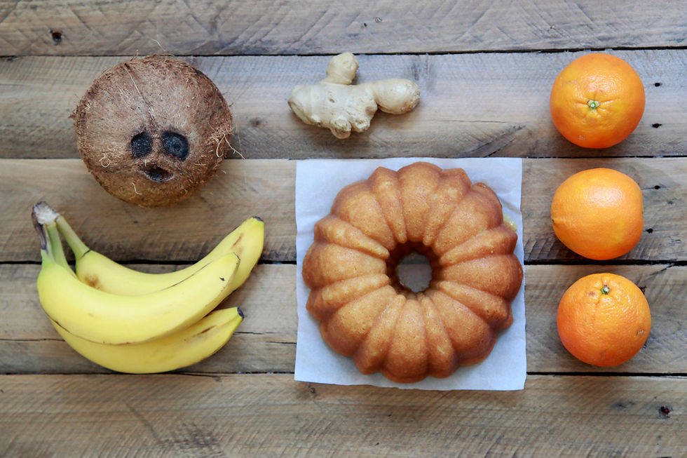 Thumbnail: top view of large king kong rum cake