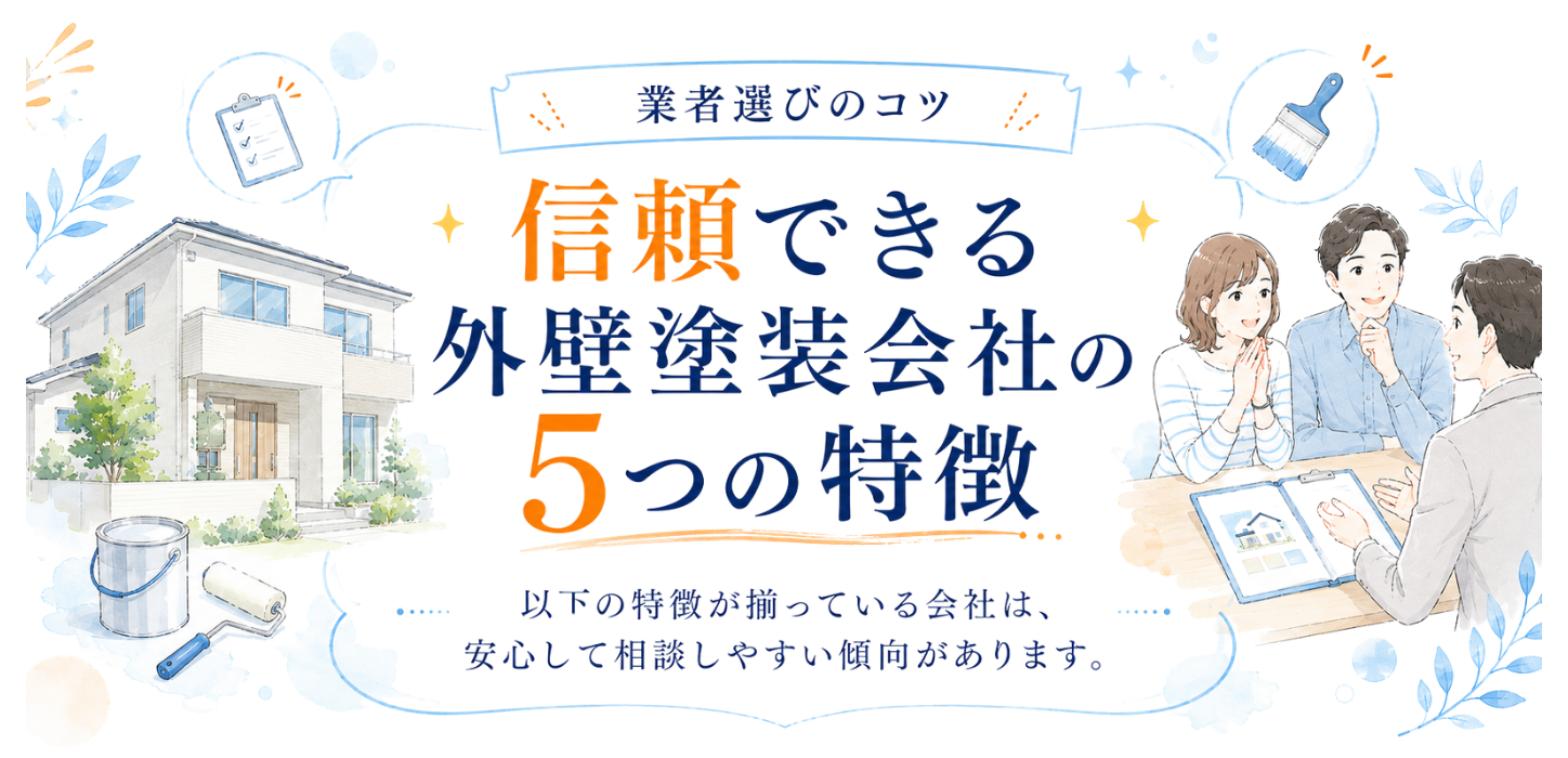 信頼できる外壁塗装会社の選び方
