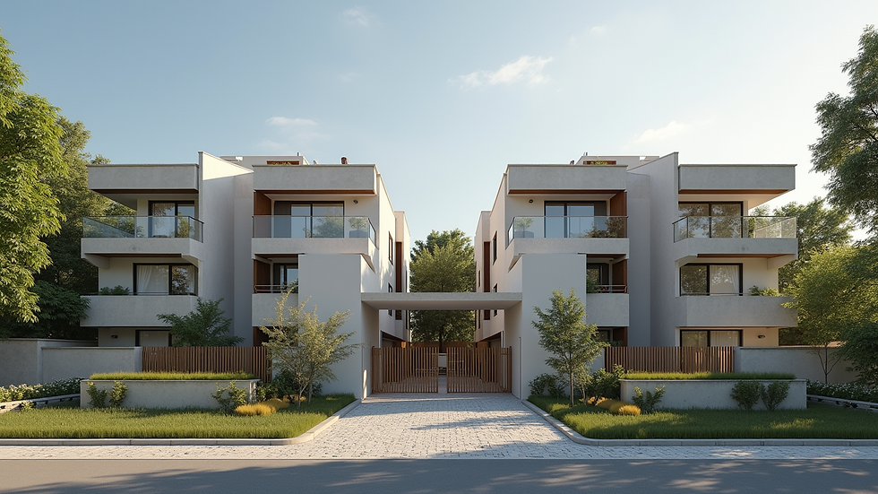 Plano de un proyecto inmobiliario en preventa en Paraguay