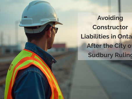Constructor Liability in Ontario Construction: Lessons from the Sudbury Case