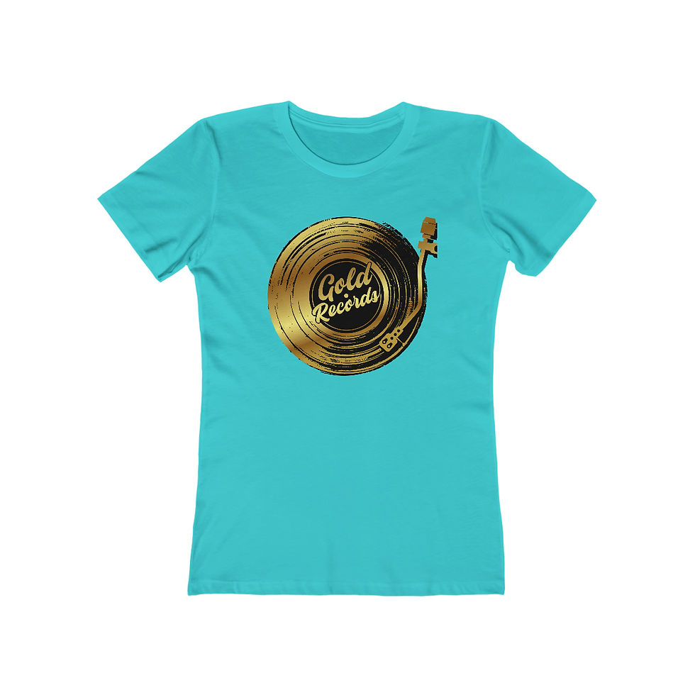 Thumbnail: Gold Records - Turntable Woman's T-Shirt