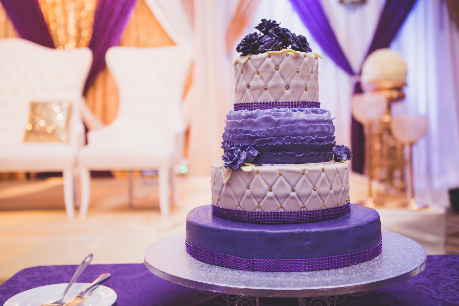 Purple Theme with Edible Roses