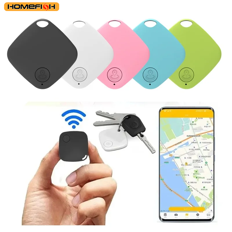 Thumbnail: HOMEFISH Mini Bluetooth 5.0 Tracker AntiLost Device Round Pet Kids Bag Wallet Tr